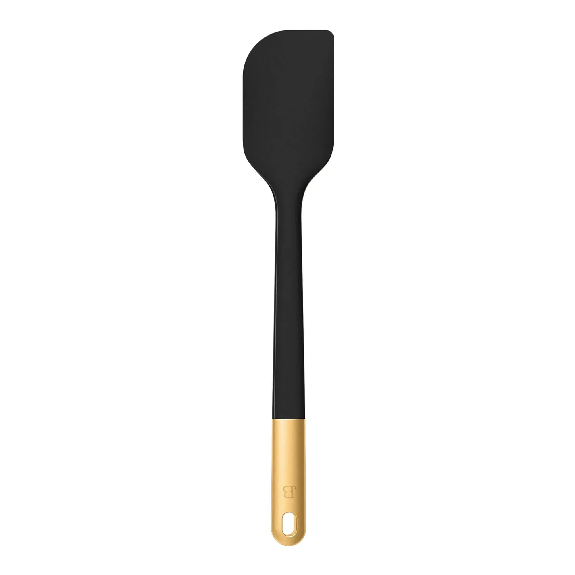 Beautiful 6-Piece Silicone Kitchen Utensil Tool Set with Rotating Rack, Black Sesame by Drew Barrymore