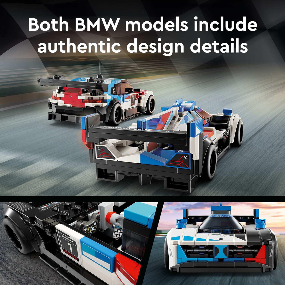 LEGO Speed Champions BMW M4 GT3 &amp; BMW M Hybrid V8 Building Toys - Race Car Toys for Kids, Boys &amp; Girls, Ages 9+ - Gift for Christmas - W/ 2 Minifigures - 7692 - USA MEGA SHOP