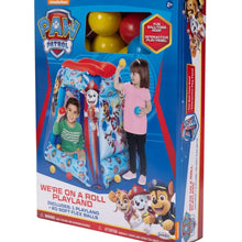 Paw Patrol indoor inflatable ball pit package with characters and ball pit play set