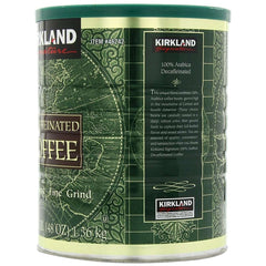 Kirkland Signature Decaffeinated Coffee Dark Roast 3 Pounds