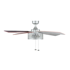 Better Homes & Gardens 52" Pewter Indoor Ceiling Fan with Light, 4 Blades, Pull Chains & Reverse Airflow - USA MEGA SHOP