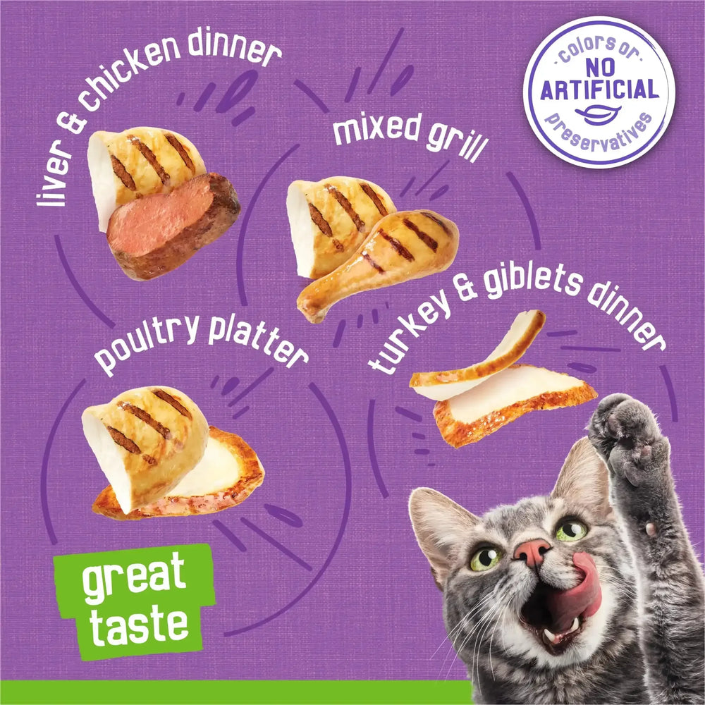 Purina Friskies Pate, Soft Poultry Variety Pack, Wet Cat Food, 5.5 oz Cans, 32 Pack - USA MEGA SHOP