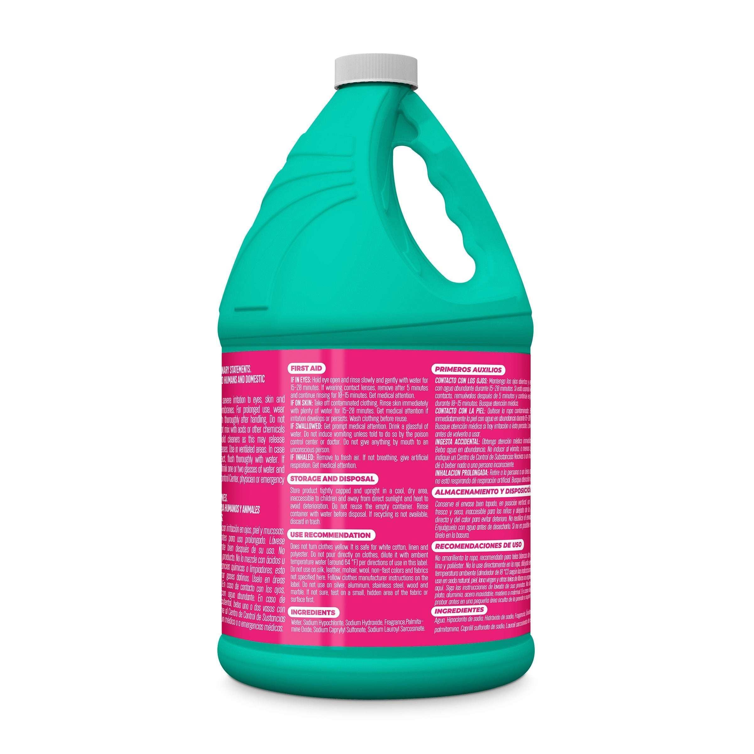 Cloralen No-Splash Liquid Scented Bleach, All Purpose Cleaner - Floral Scent, 121 fl oz