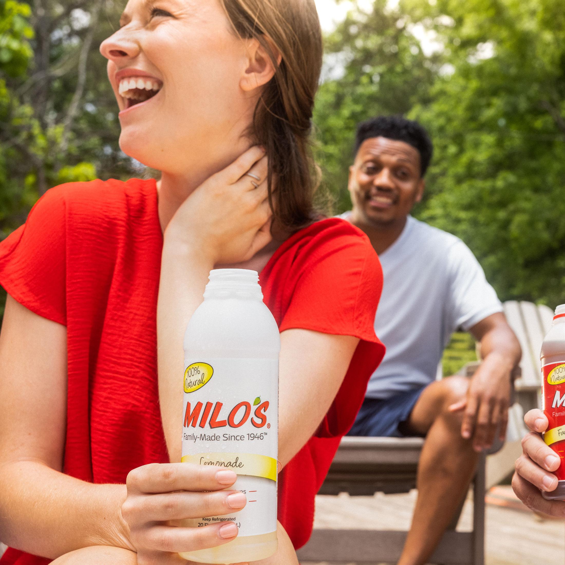 Milo's Lemonade Juice Drink, 100% Natural, 20 fl oz Refrigerated Bottle