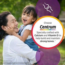 Centrum Women multivitamin ad graphic with Choose Centrum and Vitamin D3 calcium