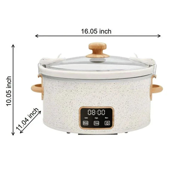 The Pioneer Woman 6-Quart Slow Cooker, Locking Lid, Digital, Brilliant Blooms, Model PW8400778514-7 - USA MEGA SHOP