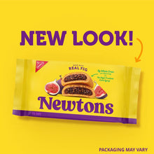 Newtons fig bars multipack bag with real fig and whole grain text