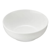 White glazed cereal or side bowl with shallow round shape