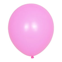 Purple-pink latex balloon with glossy finish and tied hanging neck