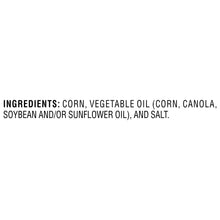 Tostitos Scoops! tortilla chips ingredient list panel