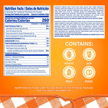 Nutrition facts panel for vanilla mini muffins multipack