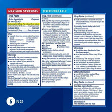 Mucinex Fast-Max Kickstart liquid bottle back label with Drug Facts and barcode