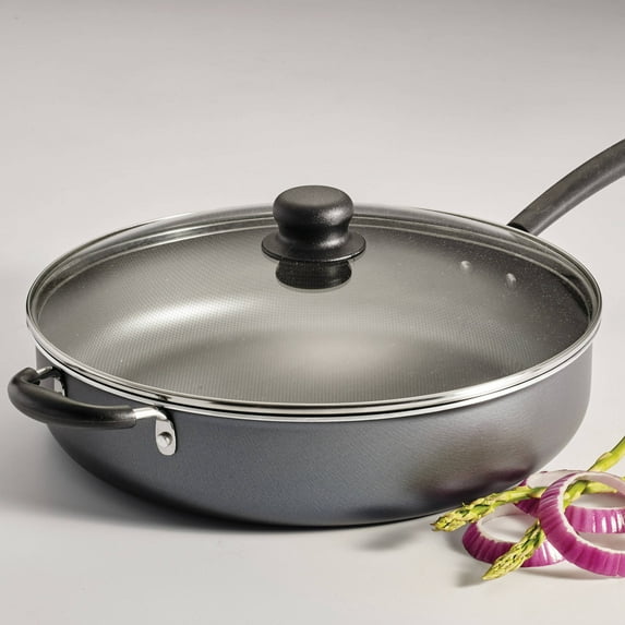 Tramontina PrimaWare 5-Quart Nonstick Covered Jumbo Cooker, Steel Gray