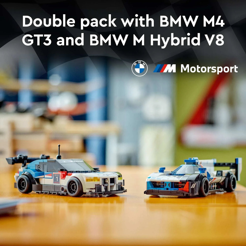 LEGO Speed Champions BMW M4 GT3 &amp; BMW M Hybrid V8 Building Toys - Race Car Toys for Kids, Boys &amp; Girls, Ages 9+ - Gift for Christmas - W/ 2 Minifigures - 7692 - USA MEGA SHOP