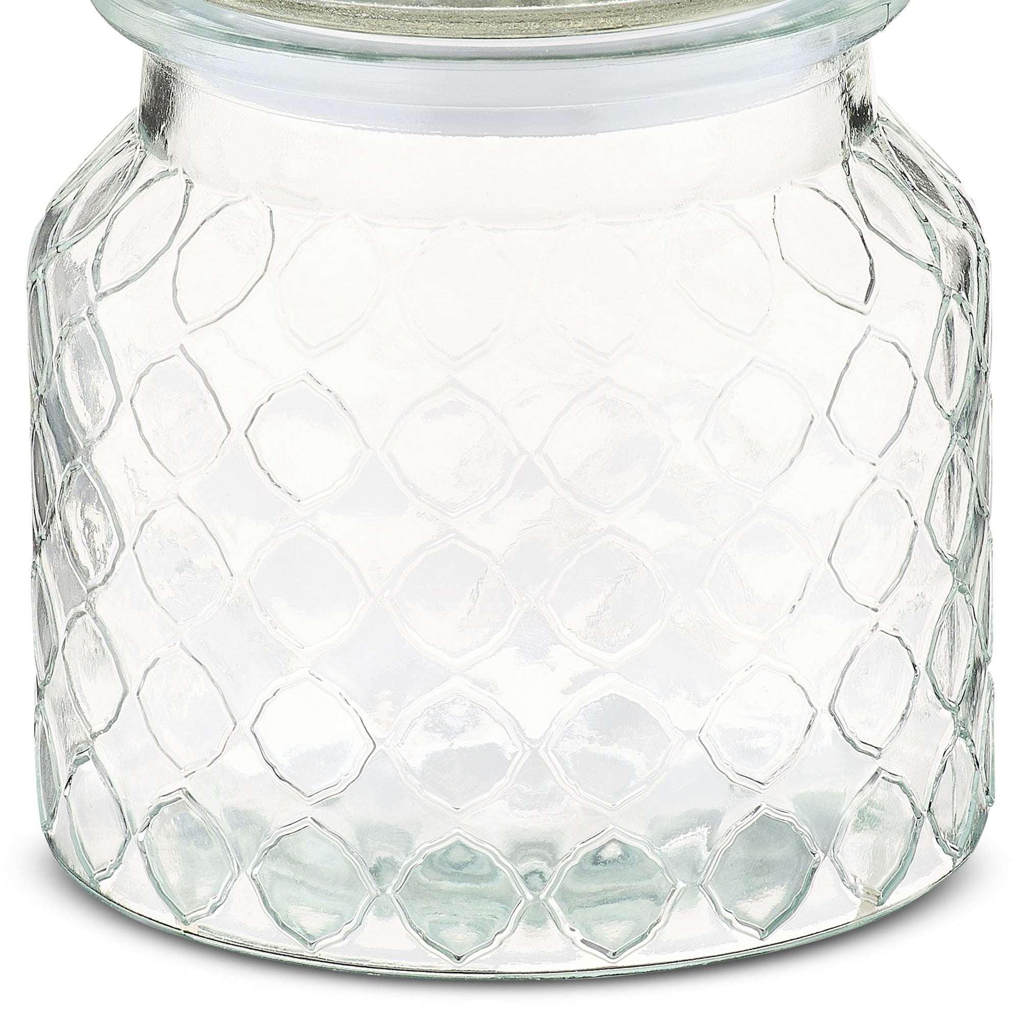 Clear Glass Jar with Lid and Heart-Shaped Knob, 6.25", Valentine's Day by Way To Celebrate