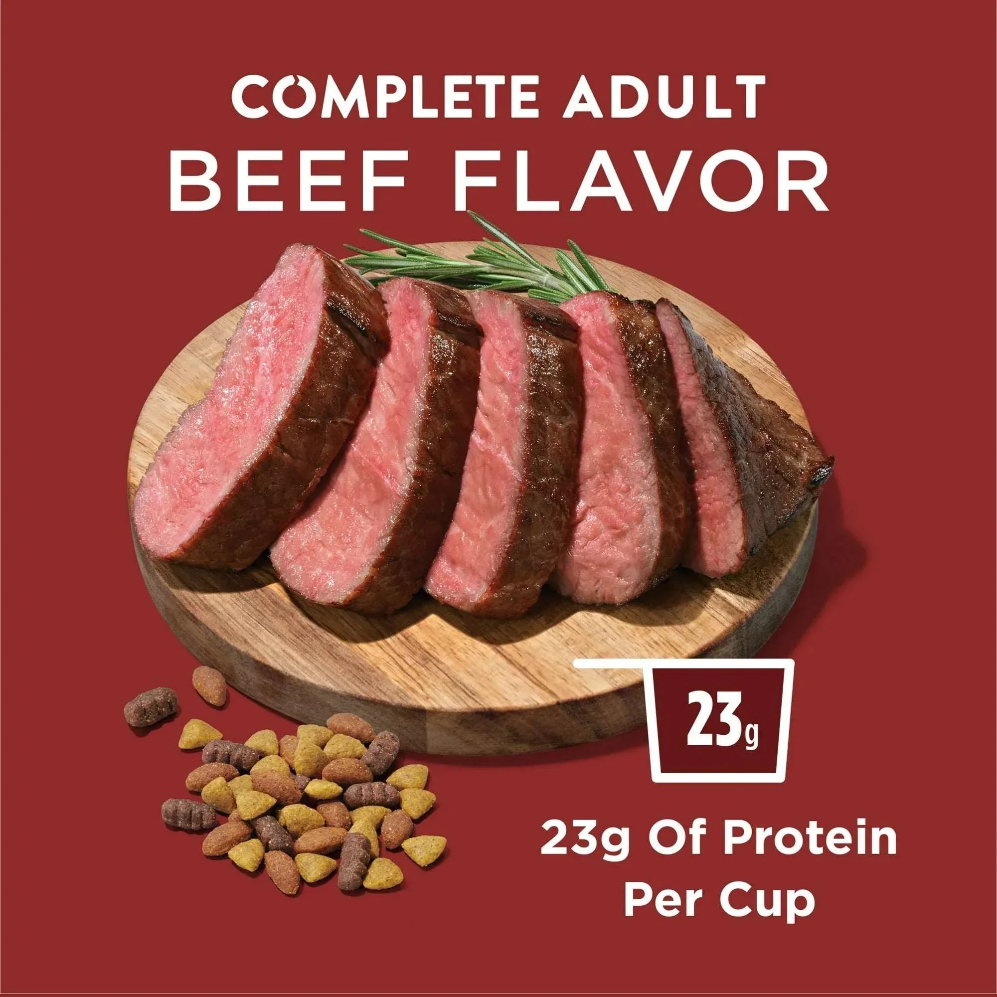 Purina Dog Chow Complete Adult Dry Dog Food for Adult Dogs, Kibble Beef Flavor