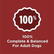 100% complete and balanced for adult dogs badge graphic