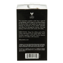 e.l.f. eyelash curler box back with usage directions, icons, and barcode