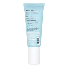 Moisturizer tube back view with barcode and ingredient information