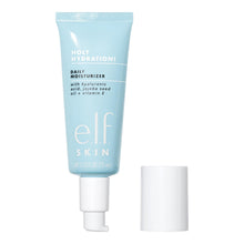 Light blue daily moisturizer tube with e.l.f. Skin Holy Hydration label