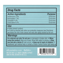 e.l.f. Holy Hydration face cream SPF 30 back panel with Drug Facts