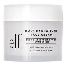 e.l.f. Holy Hydration face cream broad spectrum SPF 30 jar, front label