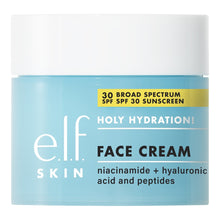 e.l.f. Holy Hydration face cream SPF 30 jar, blue label