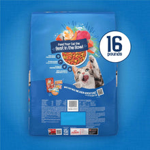 Seafood sensations dry cat food bag, 16 lb, rear label panel