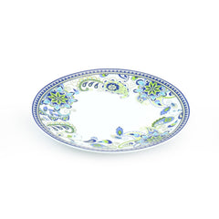 Elama Blue Crush 16 Piece Round Porcelain Dinnerware Set