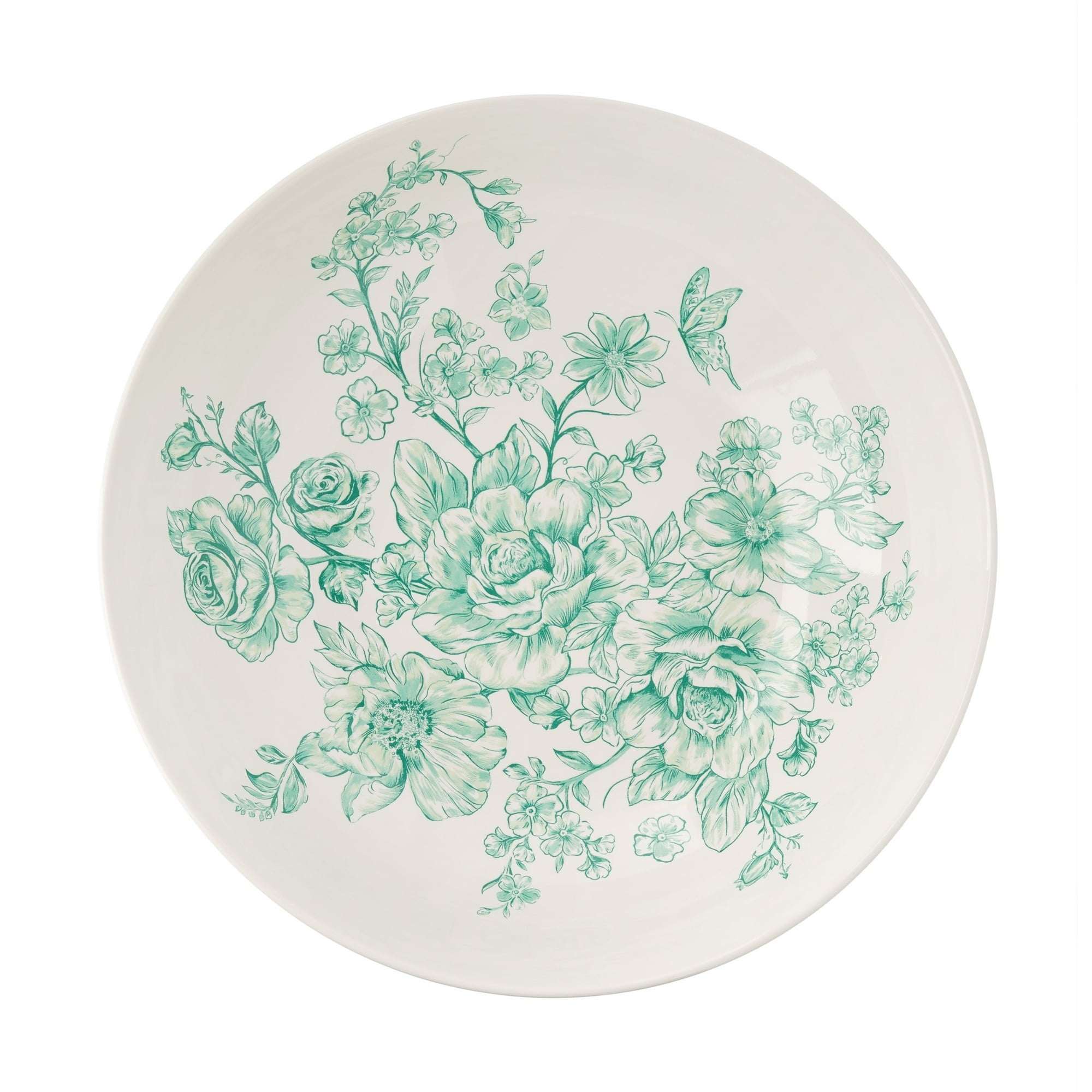 The Pioneer Woman Agatha Stoneware 11-inch Serving Bowl, Green