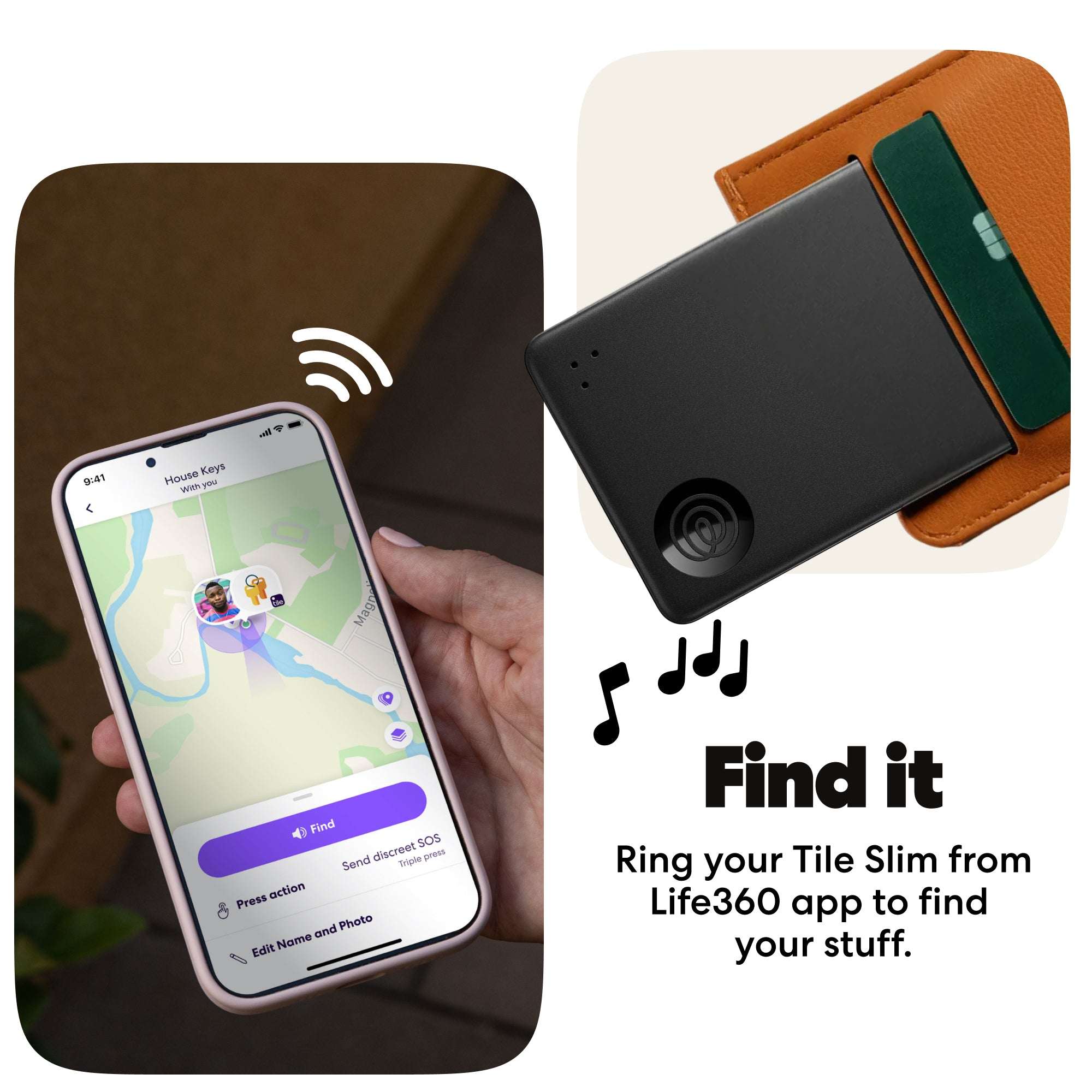 Life360 Tile Slim (2024) - 1-Pack (Blk)