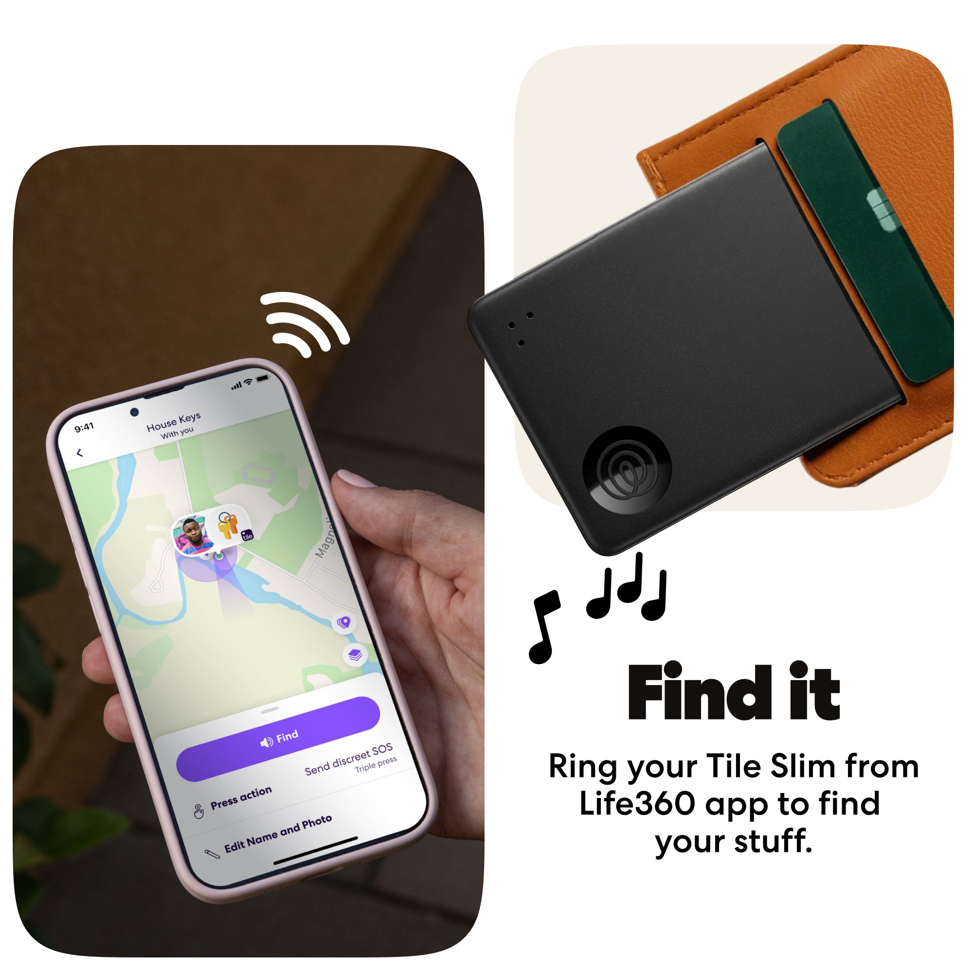 Life360 Tile Slim (2024) - 1-Pack (Blk)