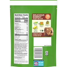 Back label with Nutrition Facts and ingredients for protein granola balls pouch