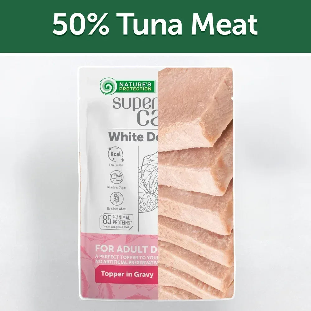 Nature's Protection Superior Care Tuna Fish Topper Wet Dog Food, Adult, 2.46 oz Pouch (24-Pack) - USA MEGA SHOP