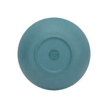 Blue reactive dinner bowl underside, round base with small center stamp