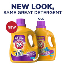 ARM & HAMMER OxiClean liquid detergent bottles (2), fresh scent, side-by-side