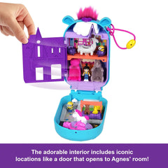Polly Pocket Playset, Minions Compact with 9 Accessories, 1 Doll, 2 Minions and Unicorn Toy - USA MEGA SHOP