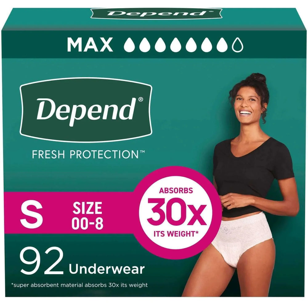 Depend Fresh Protection Incontinence Underwear for Women, Choose Your Size - USA MEGA SHOP