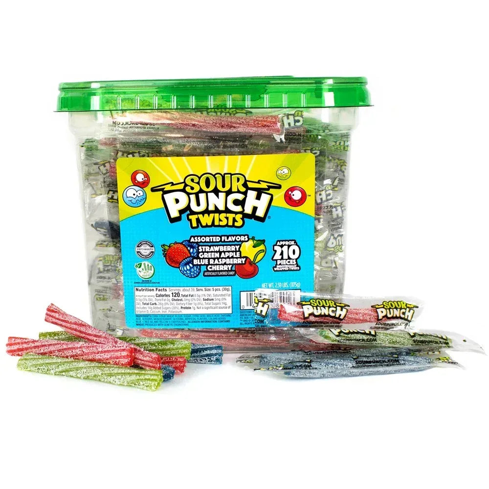 Twists, Individually Wrapped Candy, 2.59Lb (210 Pieces) Jar