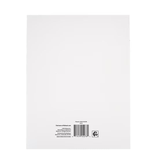 Hello Hobby Smooth Dyed to the Core Primaries Cardstock Pack - 8.5 x 11 Inches - 180 Sheets
