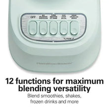 Hamilton Beach mint blender base with program buttons and pulse control panel
