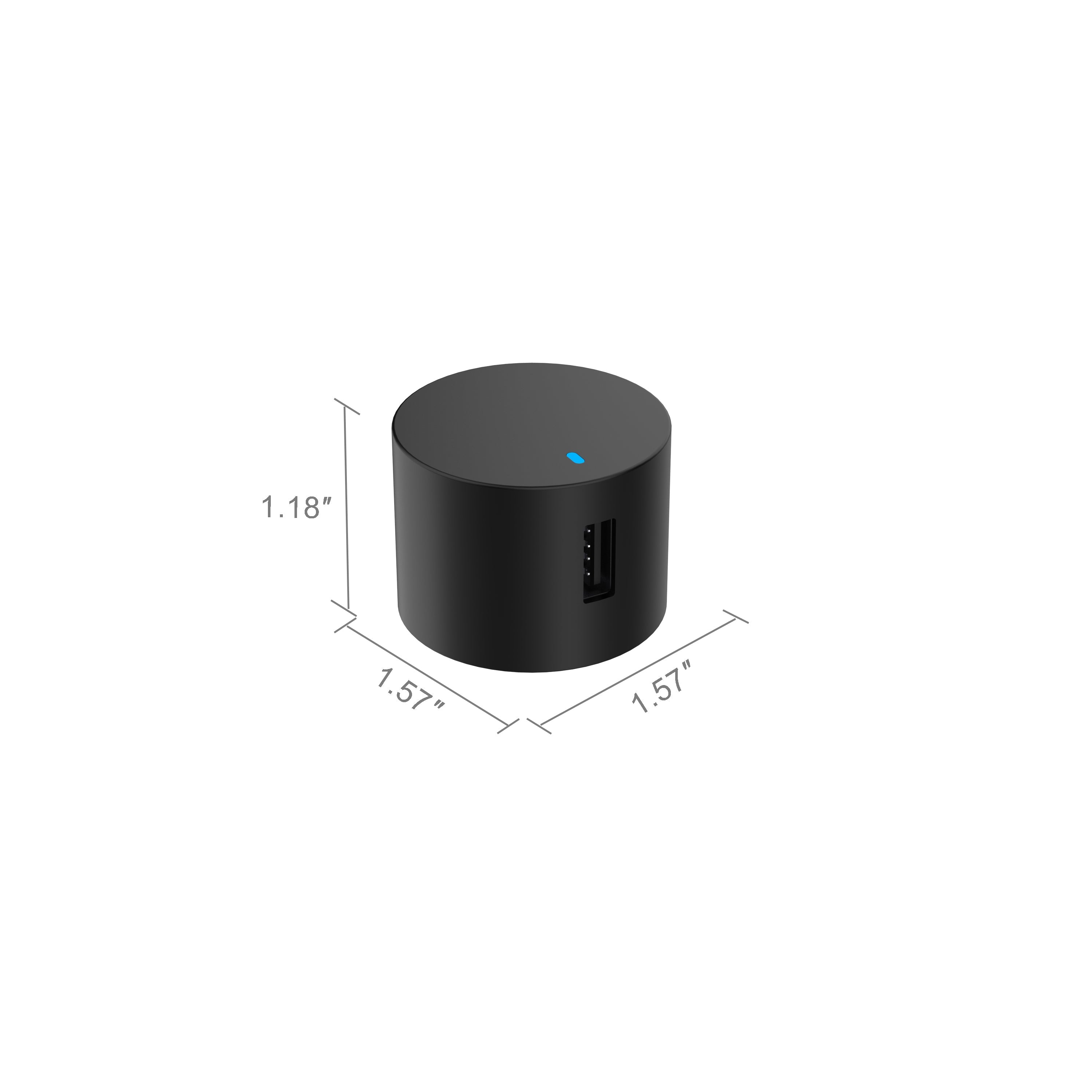 onn 12W Single USB-A Port Wall Charger, Foldable Plug, Black - Compatible with iPhone, Samsung Galaxy, Note, Pixel Devices iPad Pro, & More