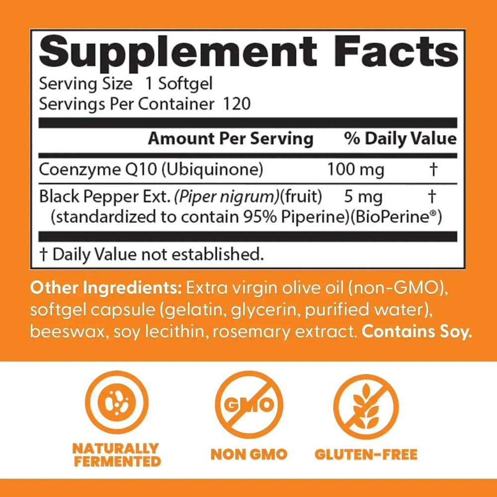 Doctor's Best, High Absorption CoQ10 with BioPerine®, 60 Veggie Caps - USA MEGA SHOP