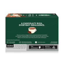 K-Cup hot cocoa pod box back panel with brewing instructions and recycling notes