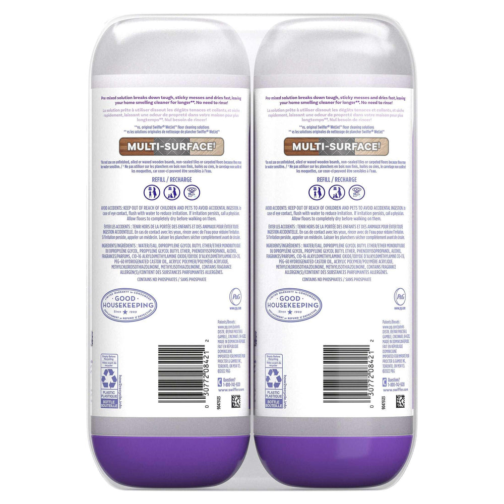 Swiffer Power Mop Refill Solution, Tile, Vinyl, Laminate, Wood, Floor Cleaner, Lavender, 50.6 fl oz - USA MEGA SHOP