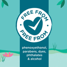 Free-from ingredients badge for fragrance-free baby wipes