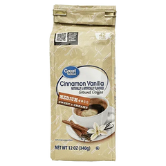 Great Value Cinnamon Vanilla Ground Coffee, 12 oz