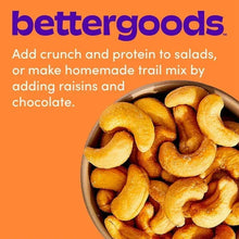 bettergoods roasted salted cashews in a bowl for salads or trail mix
