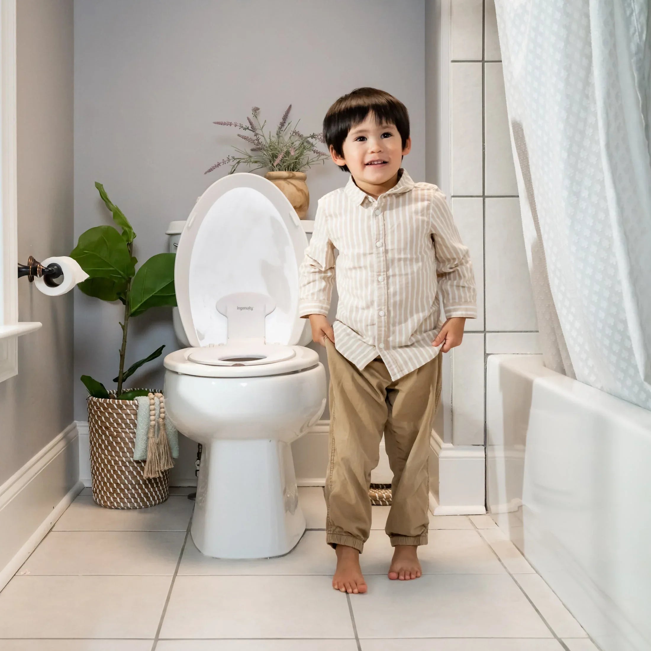 Ingenuity Flip & Sit Potty Seat - For Ages 18 Months, Up to 50 Pounds - USA MEGA SHOP