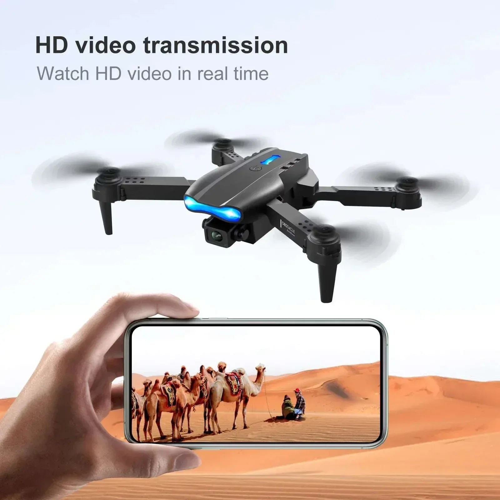 BEEPRINCESS Drone with 4K HD Dual Camera for Adults Kids, RC Quadcopter with 2 Modular 1800mAh Batteries for 30 Mins Long Flight - USA MEGA SHOP